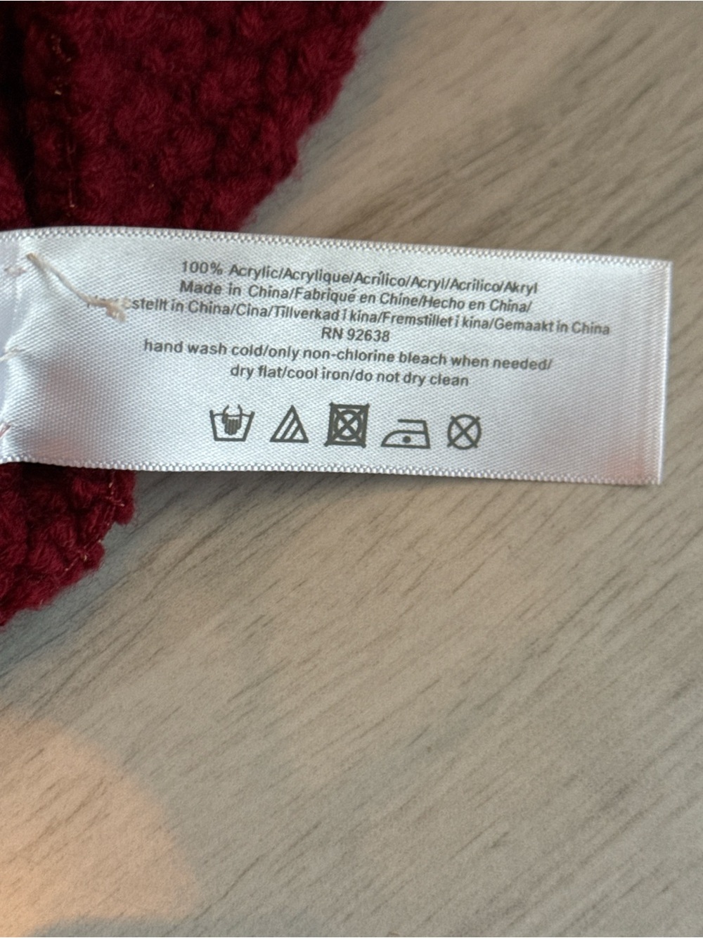 Y2K Fossil Cable Knit Newsboy Cap Buttons One Size Red - Picture 7 of 7